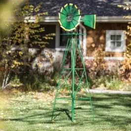 Markdown Windmill Decorative Green/Yellow 8' fits Windmills No Model Category