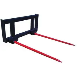 Skid Steer Bale Spear - Double Tine 39" 3600 lbs fits John Deere fits New Holland fits Case fits International fits Massey Ferguson fits Caterpillar Latest