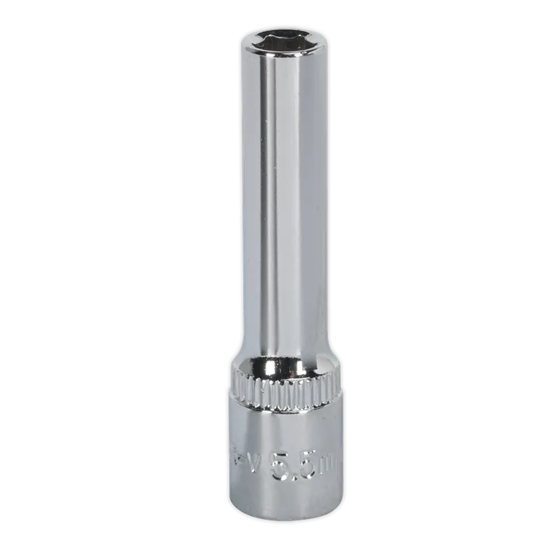 Editor’s Pick WallDrive® Socket 5.5mm 1/4"Sq Drive Deep Fully Polished - SP14055D 0.025 kg