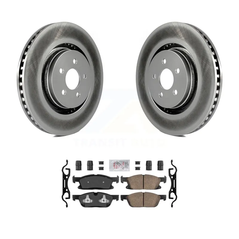 Fast Shipping Front Coated Disc Brake Rotors And Ceramic Pads Kit For Ford Edge Lincoln Nautilus KGA-100541