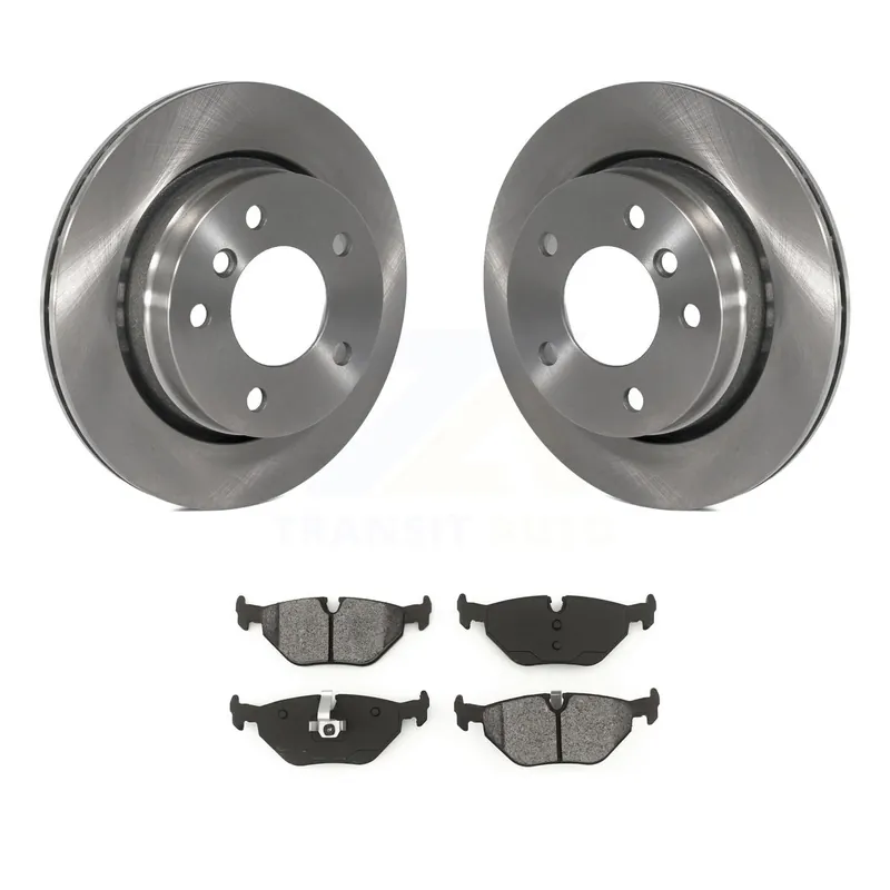 Rear Disc Brake Rotors And Semi-Metallic Pads Kit For BMW 320i 323i 328i 323Ci K8S-101795 Top Pick