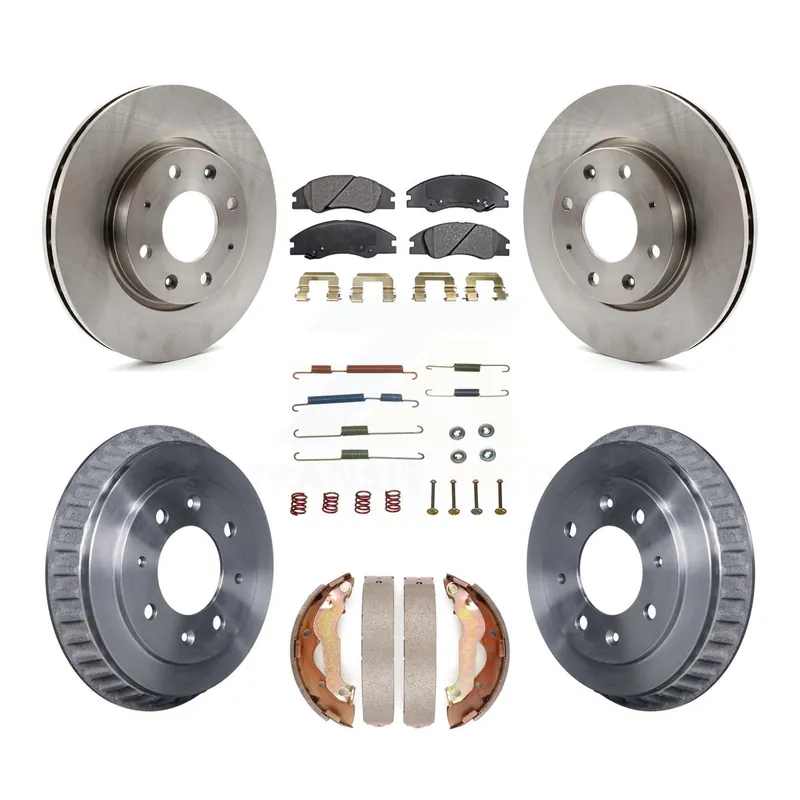Front Rear Brake Rotors Ceramic Pad Drum Kit (7Pc) For 07-09 Kia Spectra rear brakes K8T-102499 Factory Price