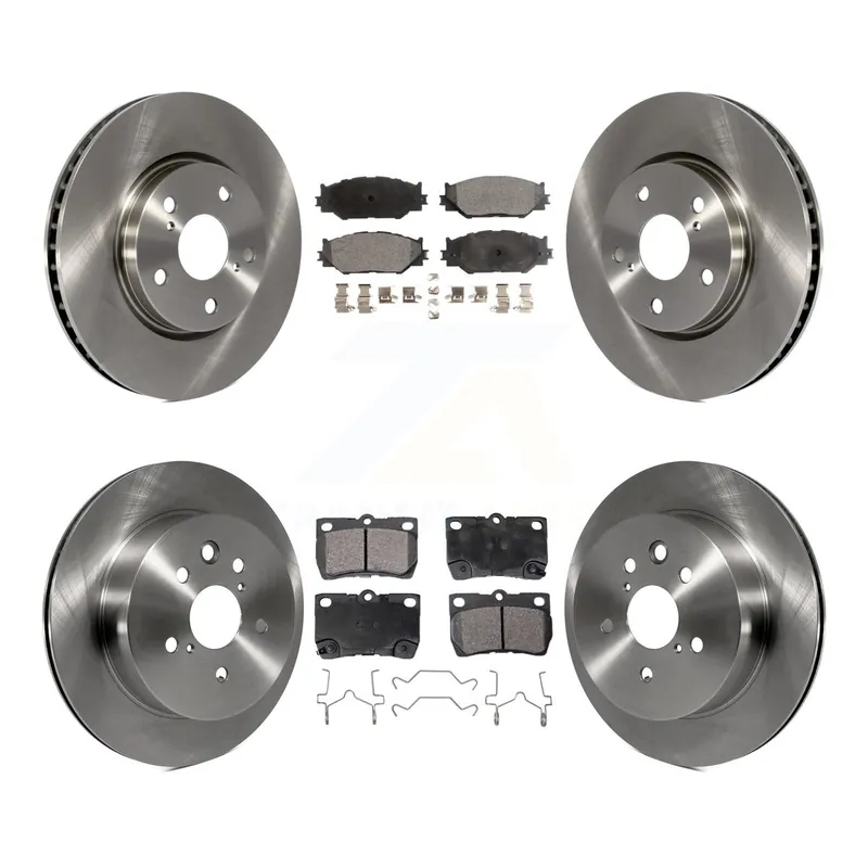 Best Seller Front Rear Disc Brake Rotors And Semi-Metallic Pads Kit For 2010-2013 Lexus IS250 C K8F-103061
