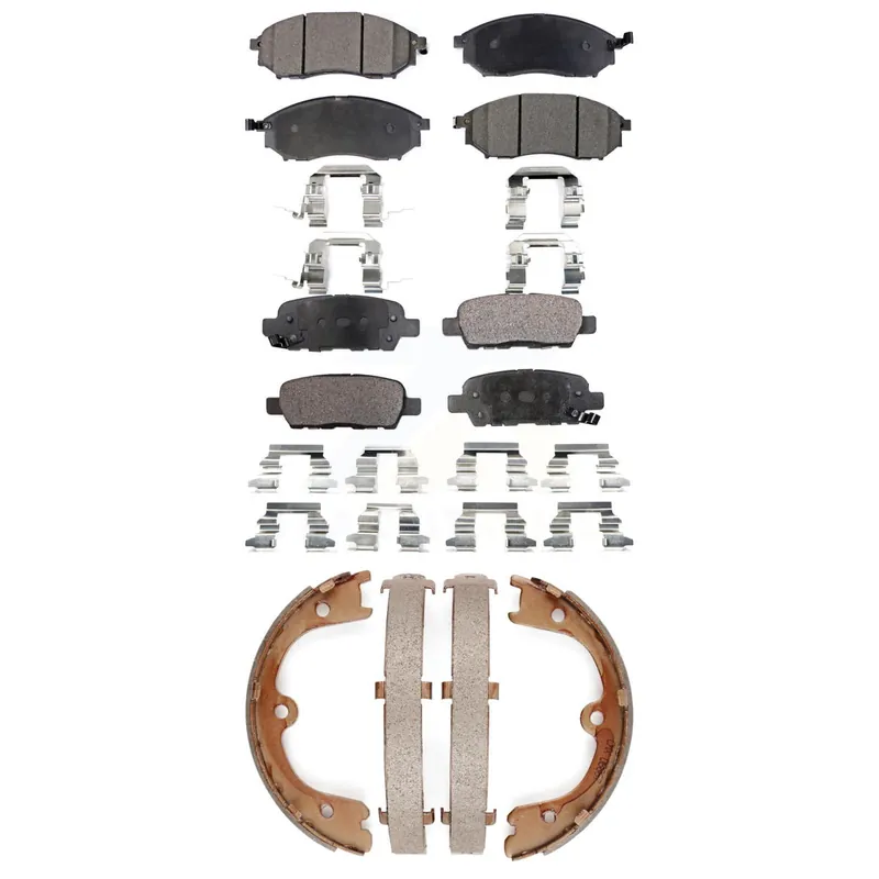 Buy Today Front Rear Ceramic Brake Pads And Parking Shoes Kit For 2006-2008 INFINITI FX35 FX45 KTN-100543
