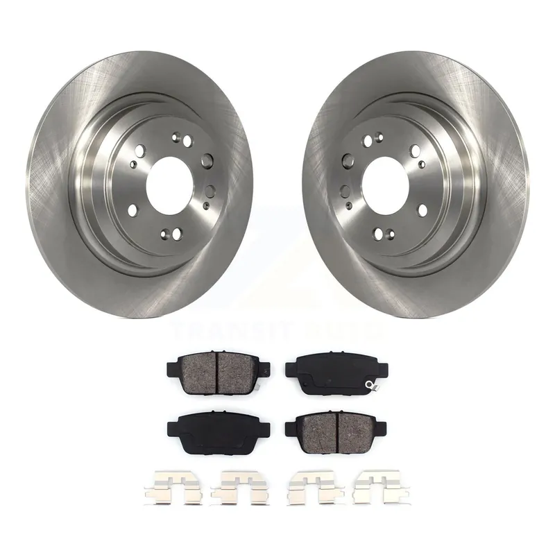 Rear Disc Brake Rotors And Semi-Metallic Pads Kit For 2009-2014 Acura TL K8S-101919 Instant Buy